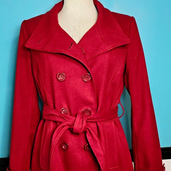 Forever 21 wool red jacket - Picture 1 of 3